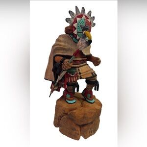Hopi Kachina Doll By Emery Kyasyousie 11”Signed Dated ‘92 Native American Art